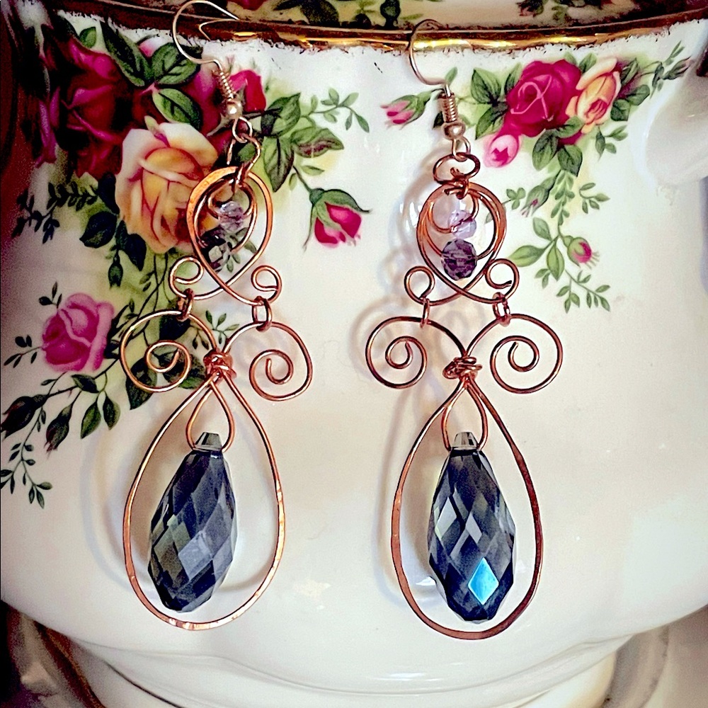"Villette" Crystal Earrings by Literati Love